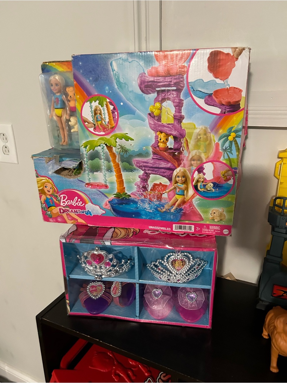 Barbie Dreamtopia Mermaid Tower Playset with Pink and Purple Accessories